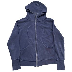 Lululemon Scuba hoodie full zip sweatshirt washed emperor blue purple